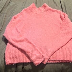 William Rast Pink Turtleneck Sweater